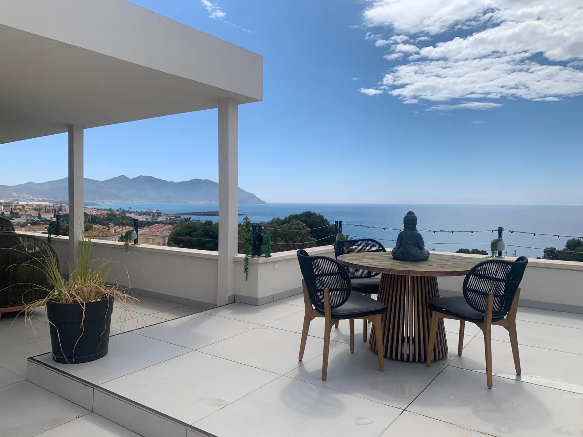 Rooftop With Beautiful Sea View Isla Plana Bagian luar foto