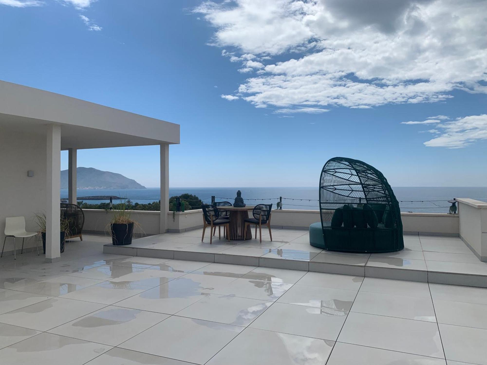 Rooftop With Beautiful Sea View Isla Plana Bagian luar foto